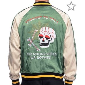 Straight To Hell Reversible Varsity Jacket